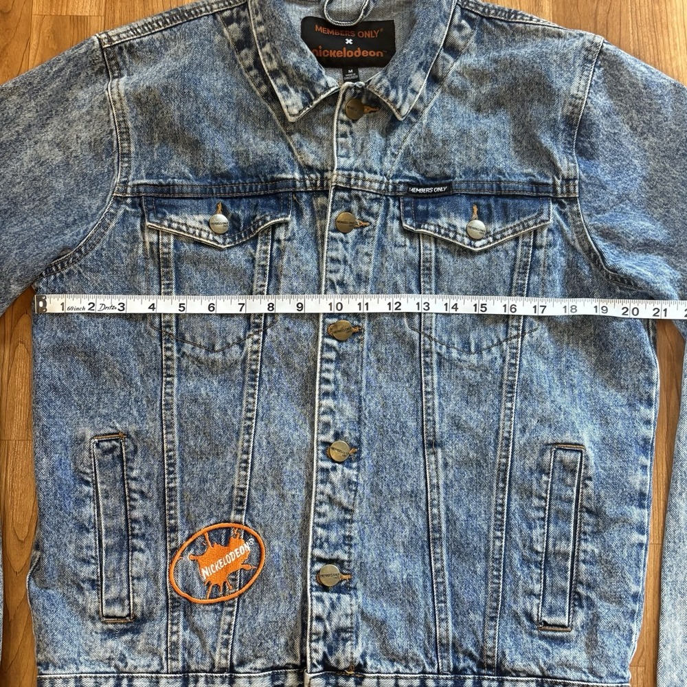 Members Only Nickelodeon Denim Jacket Size M Rugrats, SpongeBob And Hey Arnold - Picture 5 of 9
